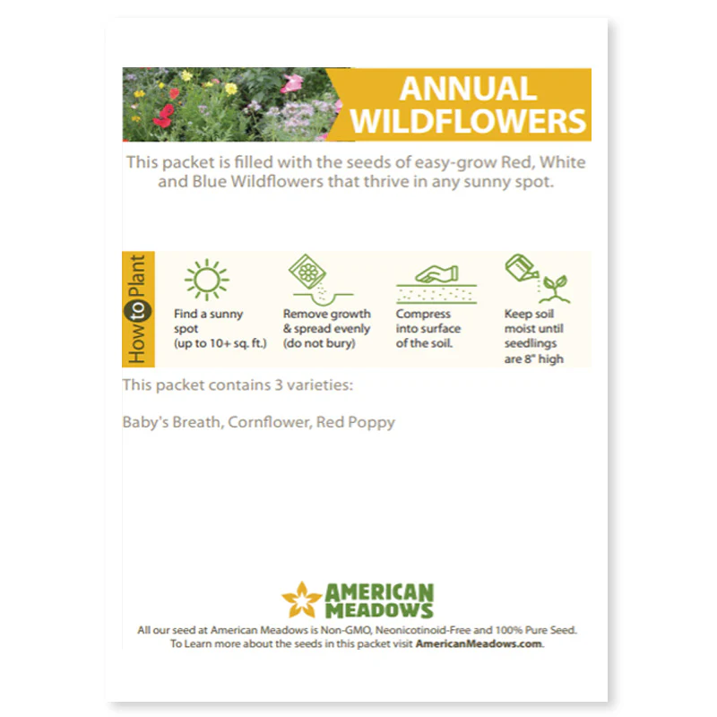 American Flag Seed Packet - Image 2